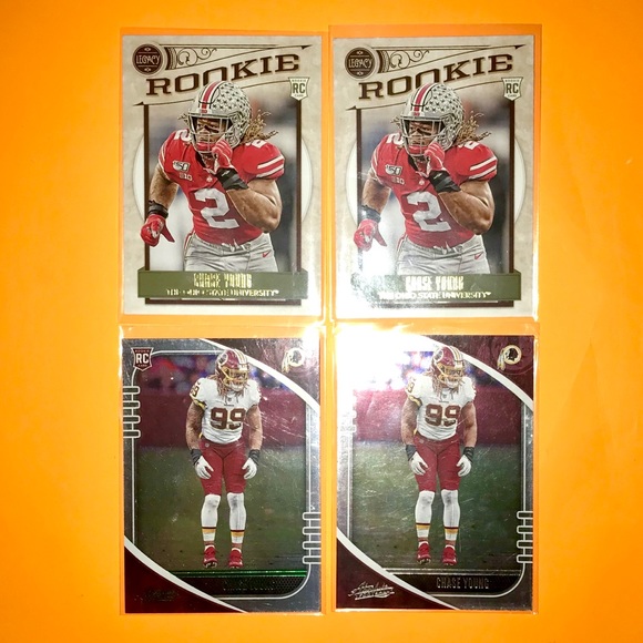 Chase Young Panini NFL Rookie Football Card Lot